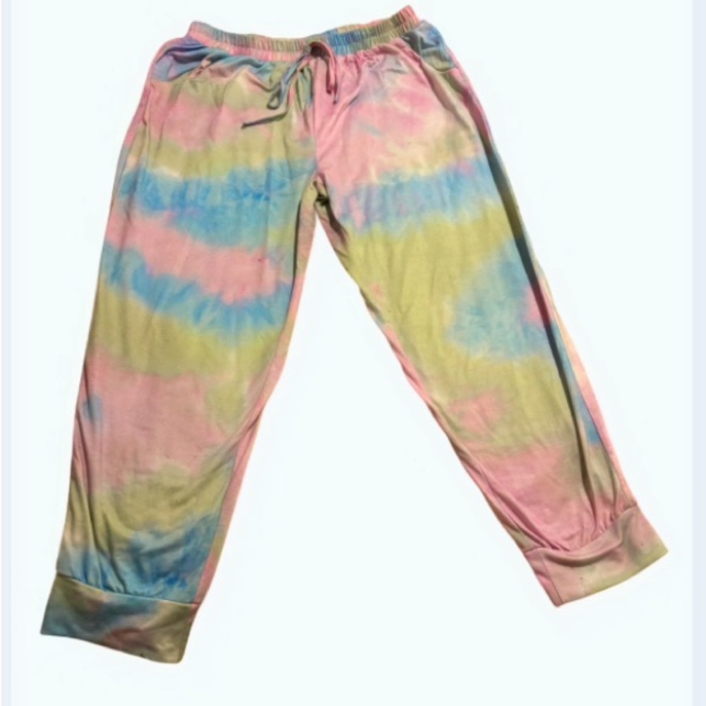 The cutest Tie-Dye Lounge Pants size large like new!